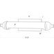 Devon 50 watt 17.5 inch Polished Nickel Picture Light Wall Light, Small