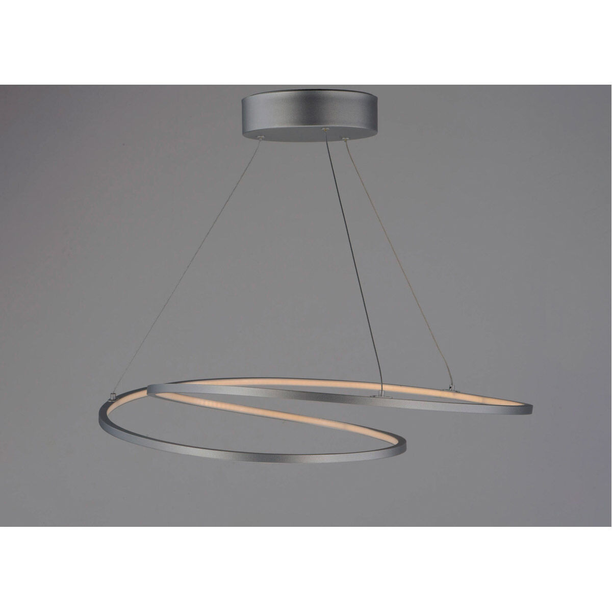 Cycle LED 24.5 inch Matte Silver Entry Foyer Pendant Ceiling Light