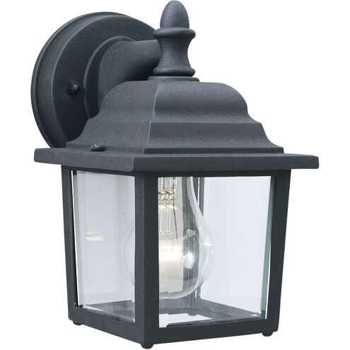 Hawthorne 1 Light 8.5 inch Black with Clear Outdoor Wall Sconce