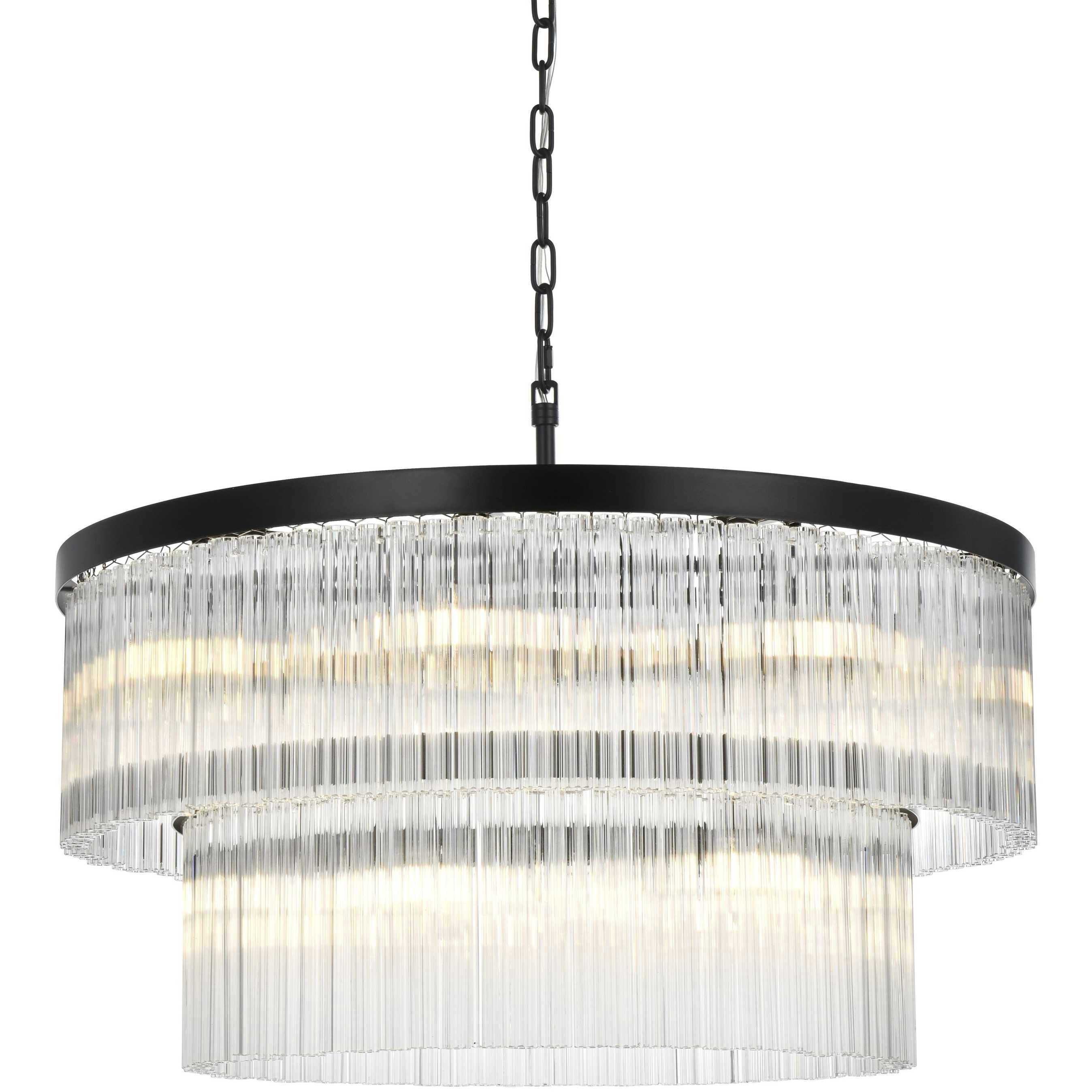 Harlow 14 Light 32 inch Black Chandelier Ceiling Light