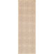 Adeline 96 X 30 inch Neutral and Neutral Runner, Wool, Viscose, and Cotton