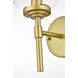 Ingrid 1 Light 6 inch Brass Bath Sconce Wall Light