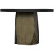 Eiger 47 X 47 inch Matte Black and Aged Brass Dining Table