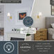 Briar LED 5 inch Muted Brass Wall Light