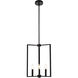 Vino 3 Light 14 inch Black Pendant Ceiling Light