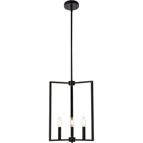 Vino 3 Light 14 inch Black Pendant Ceiling Light