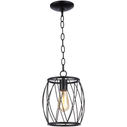 Rhythm 1 Light 8 inch Rubbed Oil Bronze Pendant Ceiling Light