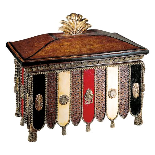 Decorative 18 inch Belcaro Walnut with Color Highlights Gift Box