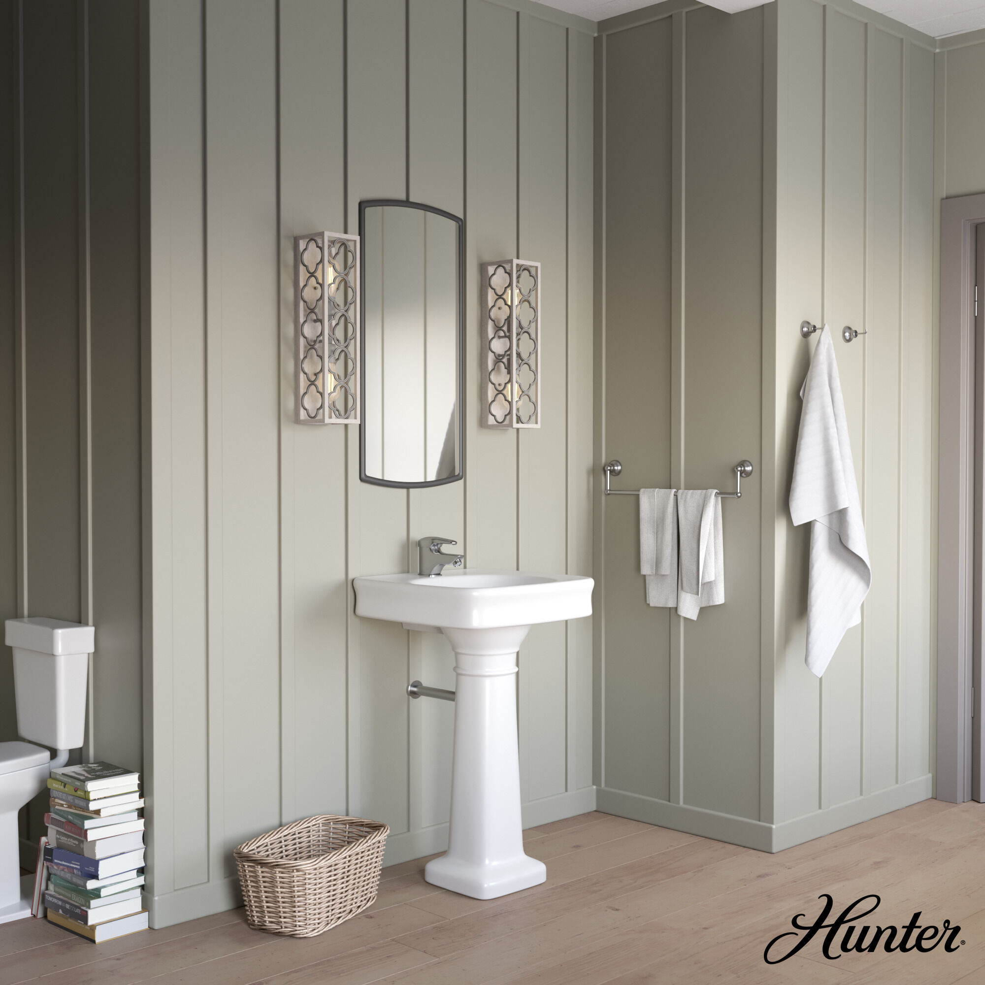 Gablecrest 2 Light 5 inch Distressed White Wall Sconce Wall Light