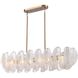 Chateau 6 Light 47.25 inch Satin Brass Linear Chandelier Ceiling Light