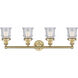 Canton 4 Light 32.25 inch Brushed Brass Bath Vanity Light Wall Light in Seedy