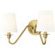 Gianna 2 Light 20 inch Modern Gold Wall Sconce Wall Light