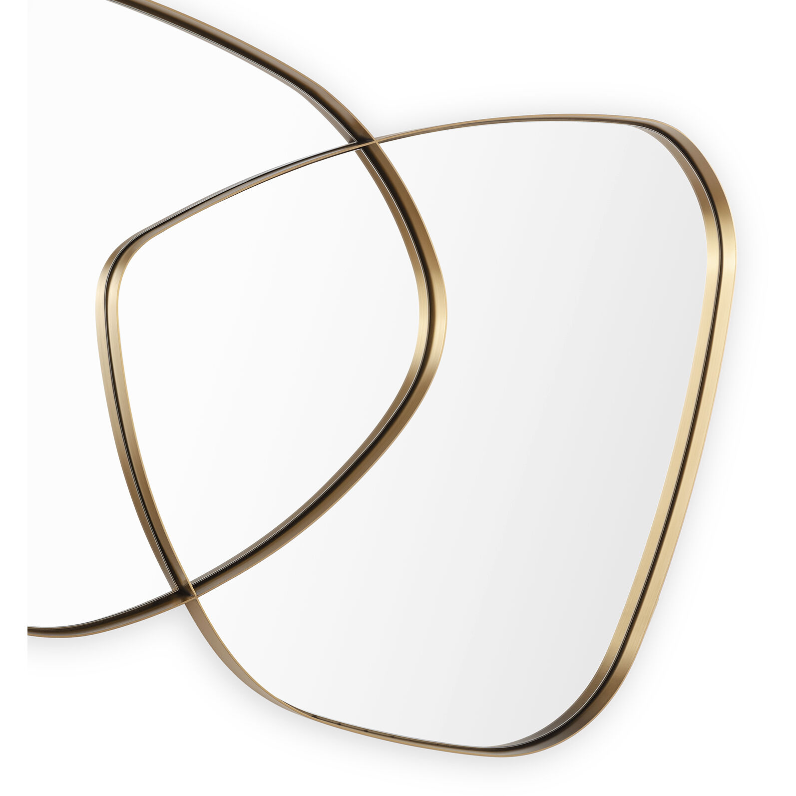 Harmony 52 X 40 inch Natural Brass Mirror