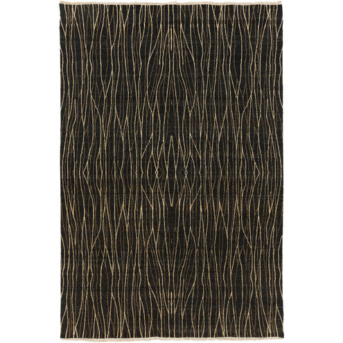 Scarlet 108 X 72 inch Black / Mustard / Wheat Handmade Rug