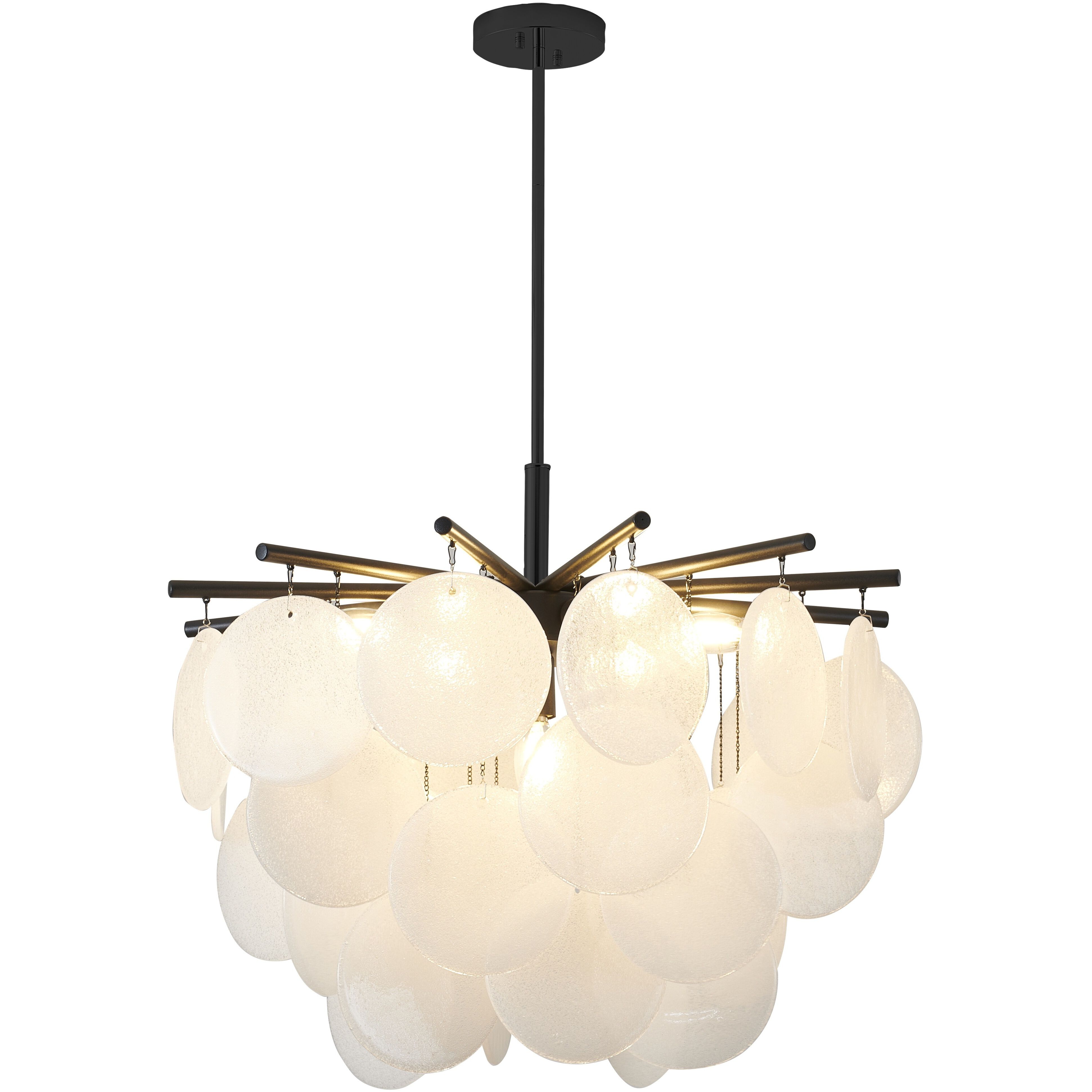 Canada LED 23.6 inch Satin Black Chandelier Ceiling Light