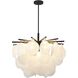 Canada LED 23.6 inch Satin Black Chandelier Ceiling Light