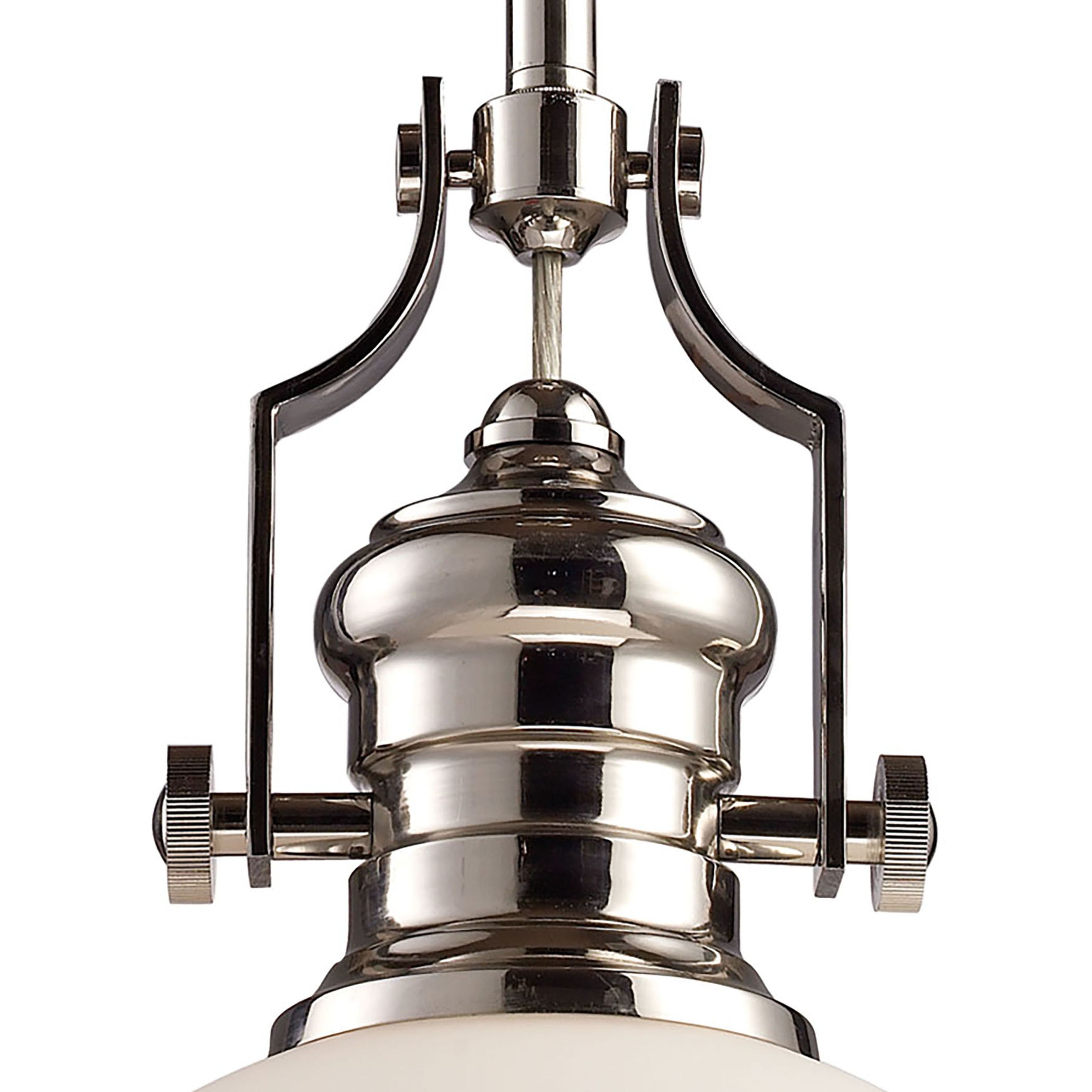 Chadwick 1 Light 13 inch Polished Nickel Pendant Ceiling Light