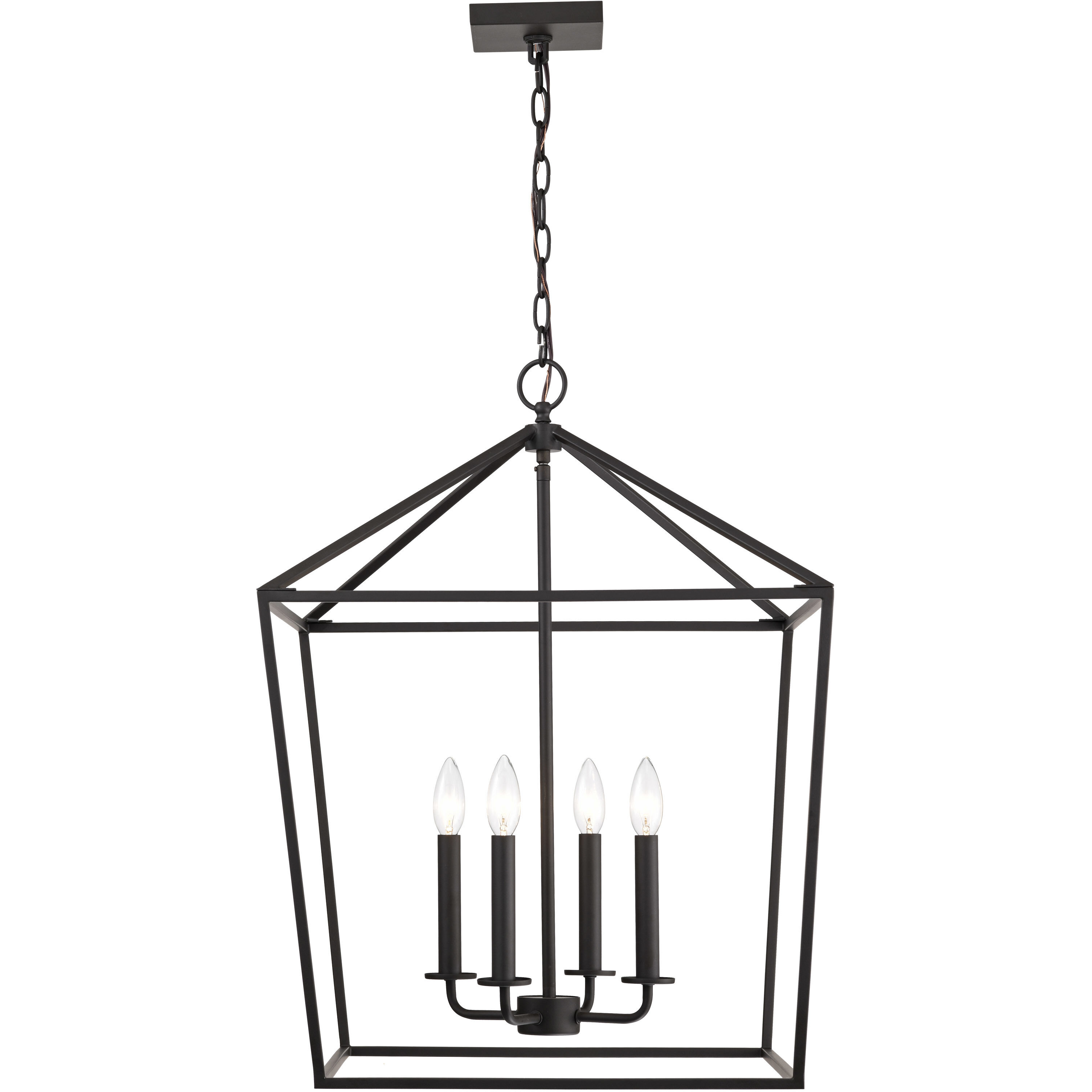 Emma 4 Light 17 inch Matte Black Pendant Ceiling Light