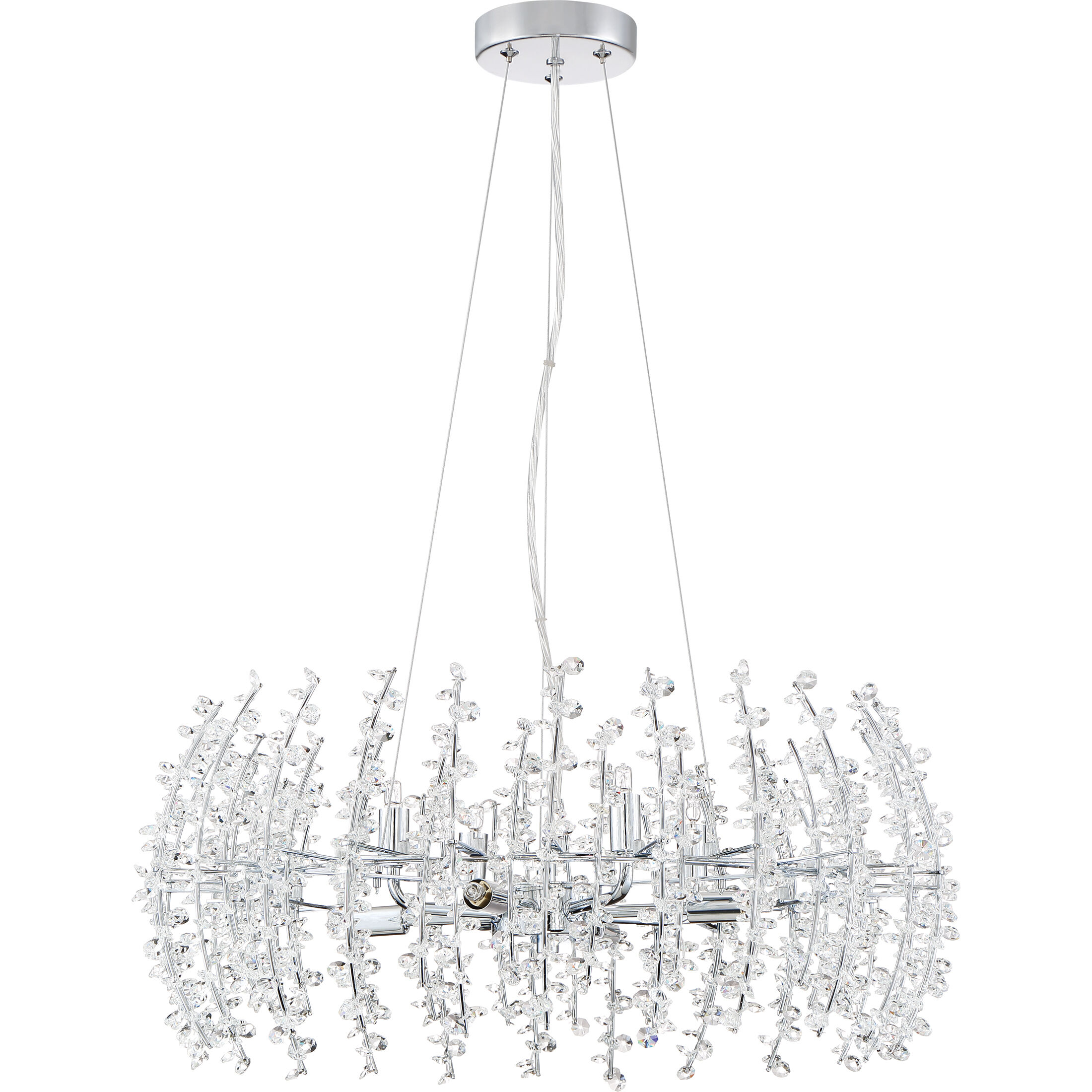 Valla 8 Light 23 inch Polished Chrome Pendant Ceiling Light