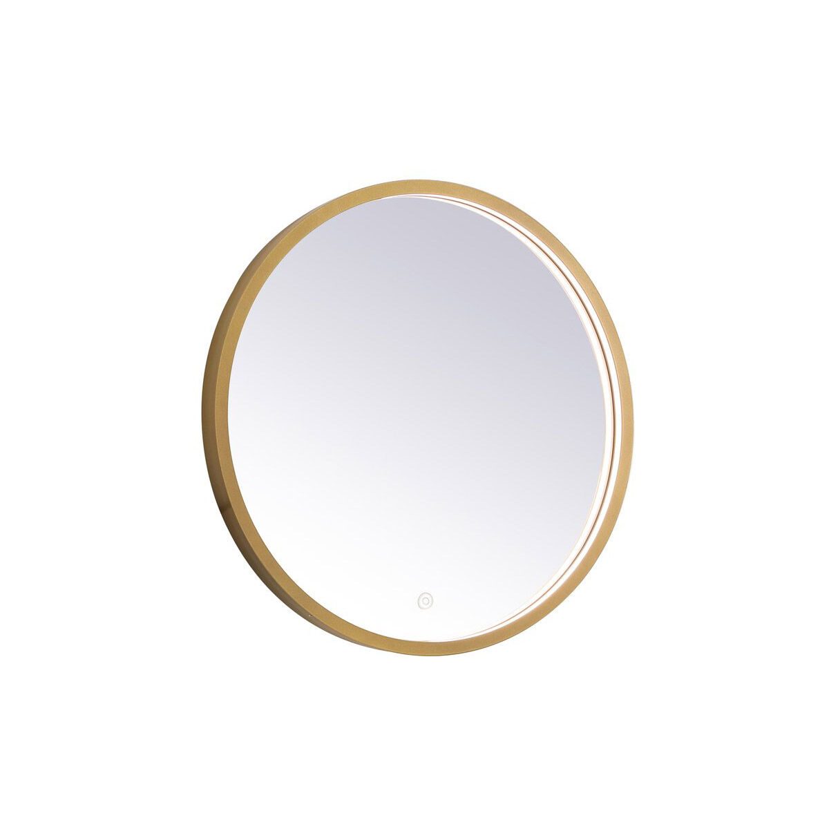 Pier 21 X 21 inch Brass LED Mirror
