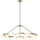 Lindy 12 Light 40 inch Champagne Gold Pendant Ceiling Light