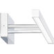 Parallax LED 24 inch Chrome Bath Vanity & Wall Light in 3000K, dweLED