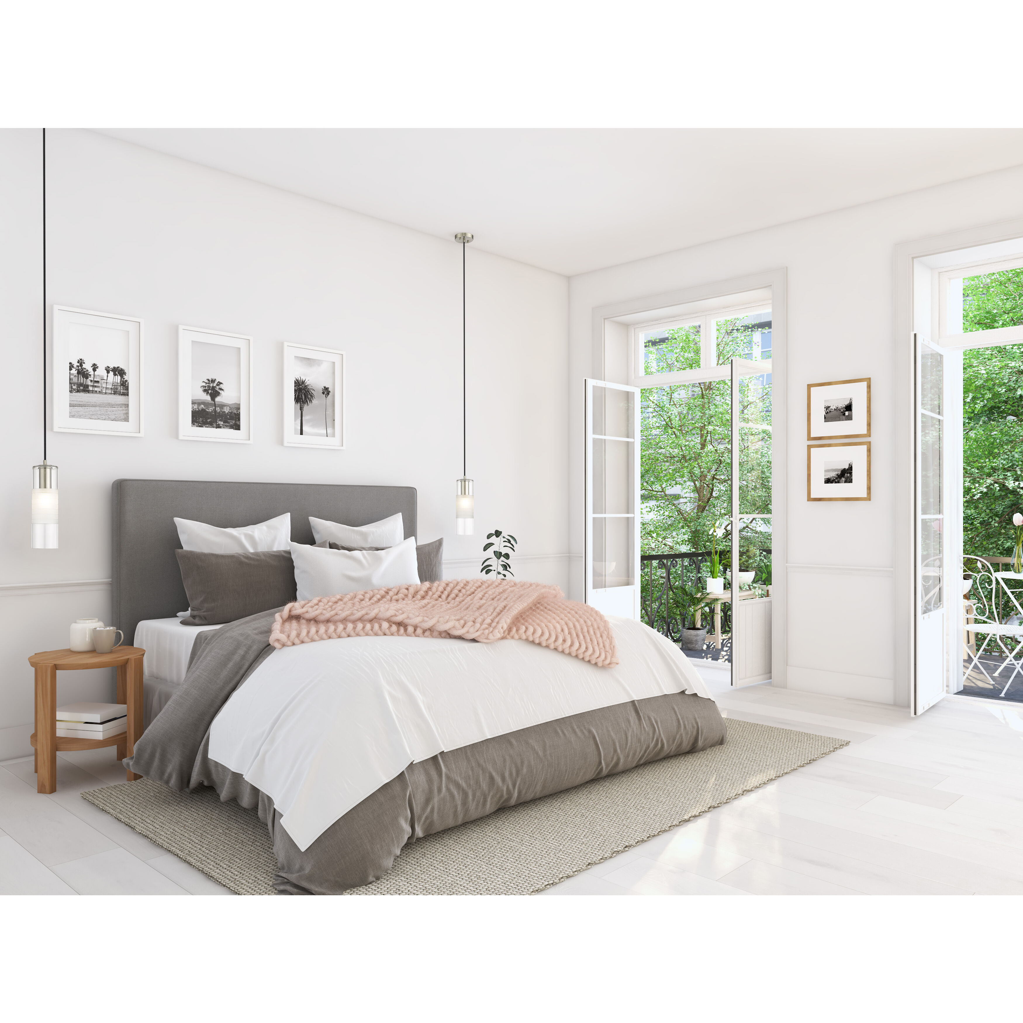 Alton 1 Light 4.75 inch Brushed Nickel Pendant Ceiling Light