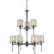 Maybelle 9 Light 28 inch Chrome Candle Chandelier Ceiling Light