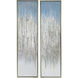 Dhalia Blue/Silver Wall Art