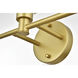 Cordelia 3 Light 28 inch Brass Bath Sconce Wall Light