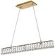 Monroe 1 Light 31 inch Gold Linear Pendant Ceiling Light