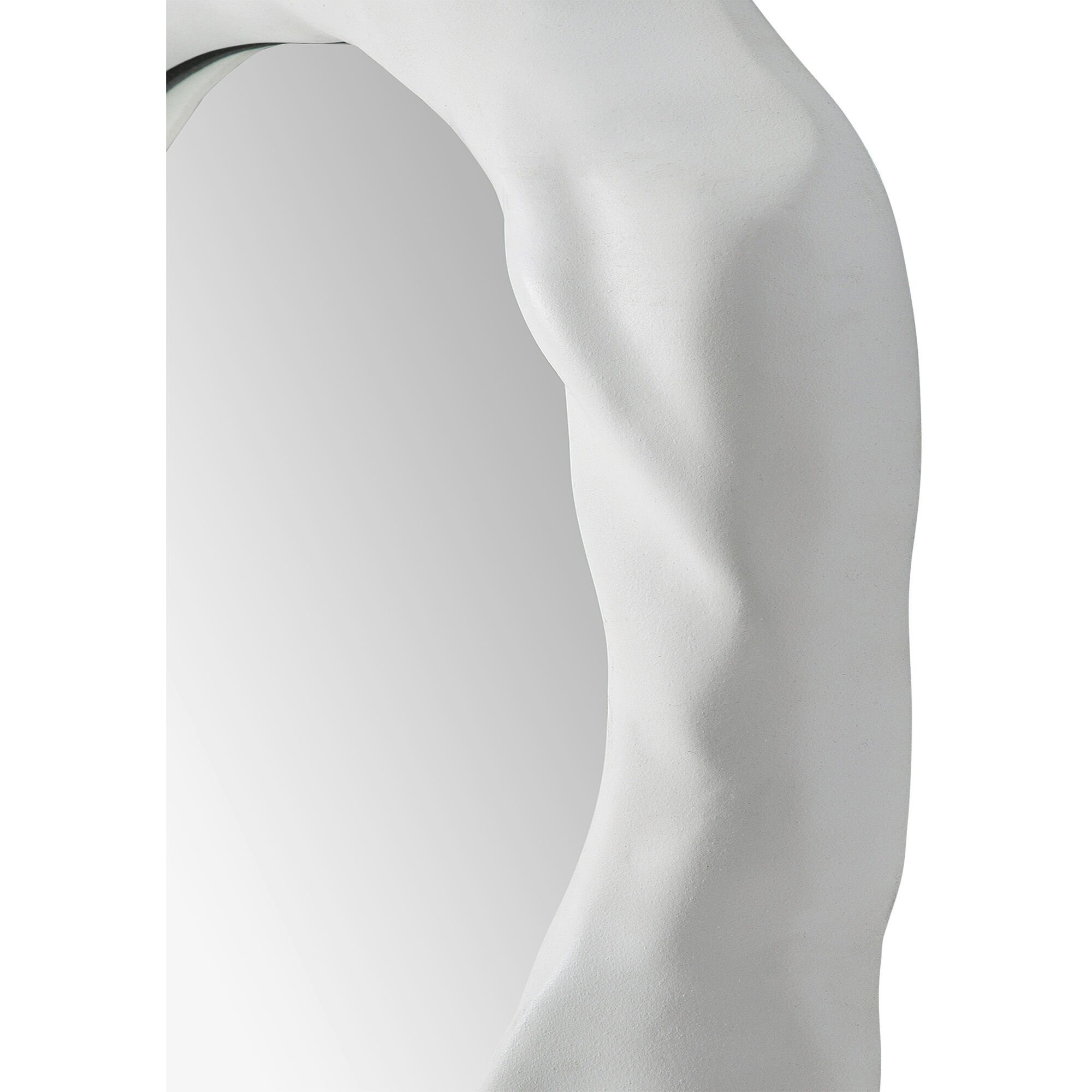 Evaton 19.3 X 19.1 inch Clear and Matte Off-White Wall Mirrors, Set of 3