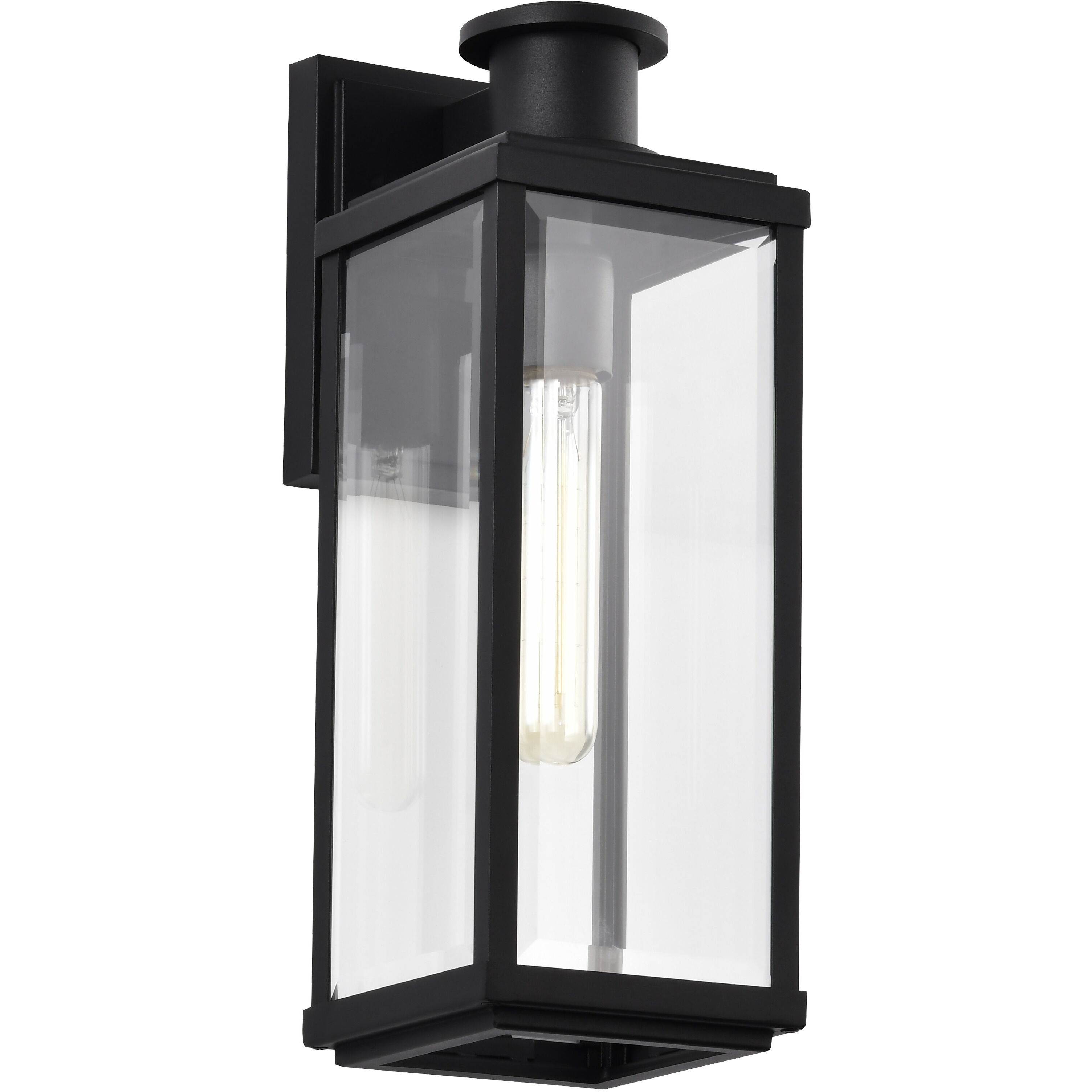 Luca 16.5 inch Sand Black Outdoor Wall Light