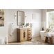 Chase 36 X 34 inch Linen Oak Bathroom Vanity Cabinet