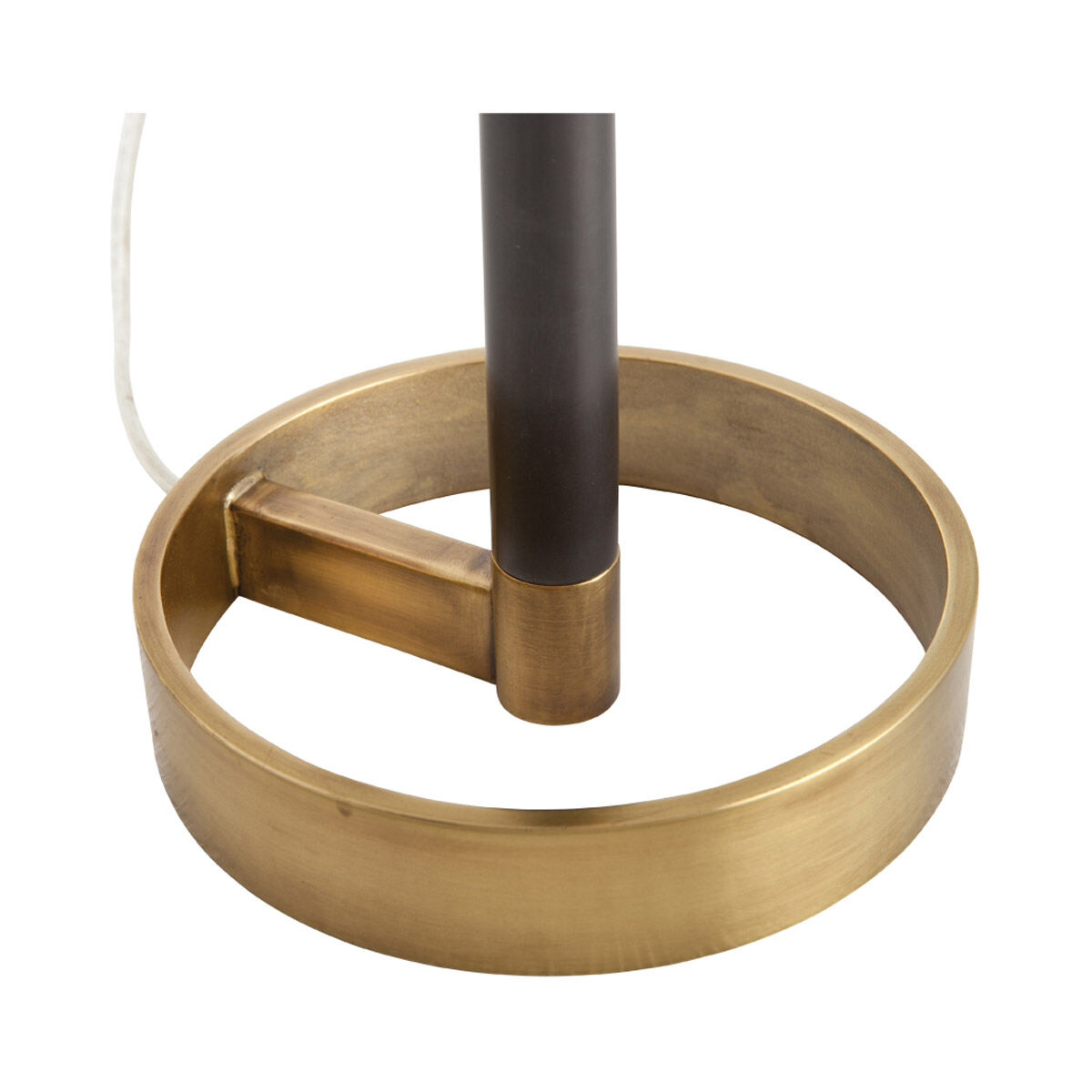 Violetta 23 inch 40 watt Matte Black/Antique Brass Table Lamp Portable Light