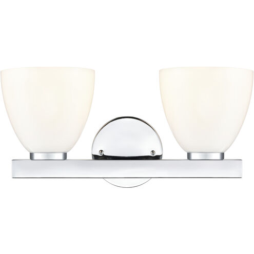 Apria 2 Light 15.75 inch Polished Chrome Vanity Light Wall Light