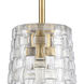 Lightweave 1 Light 5.5 inch Satin Brass Mini Pendant Ceiling Light
