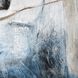 Industrial Abstract Off White with Blue Framed Wall Art