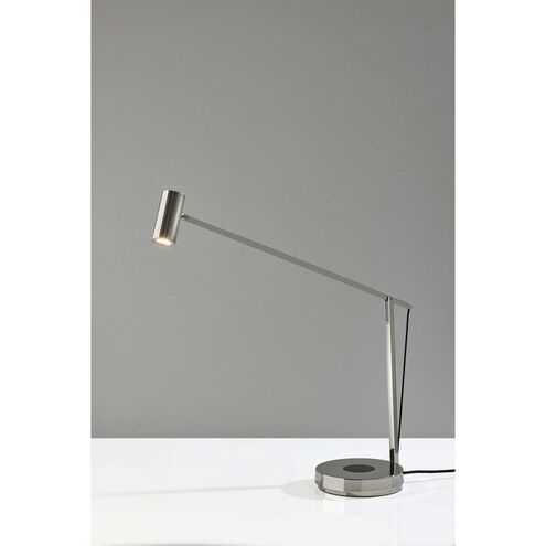 Crane 25 inch 7.00 watt Polished Nickel Task Lamp Portable Light, ADS360