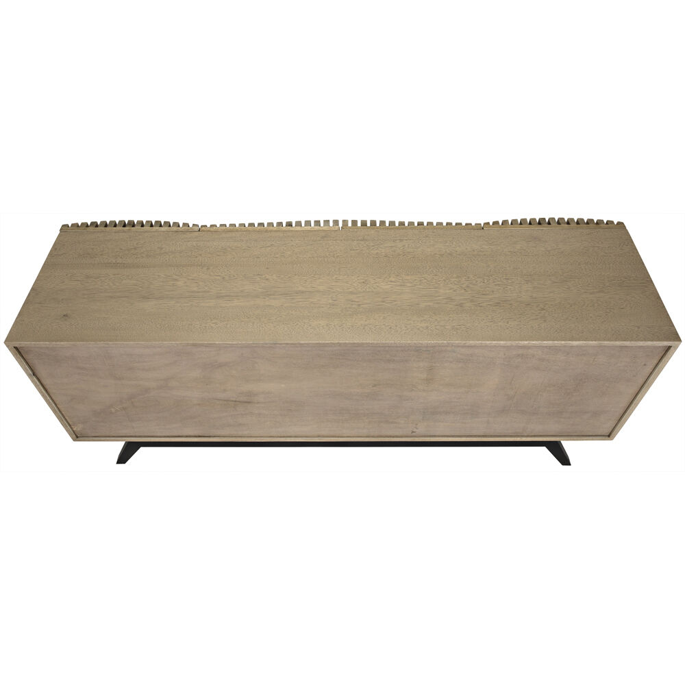 Illusion 78 X 22.5 inch Bleached Walnut Sideboard
