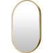 Elisse 32 X 20 inch Gold LED Mirror
