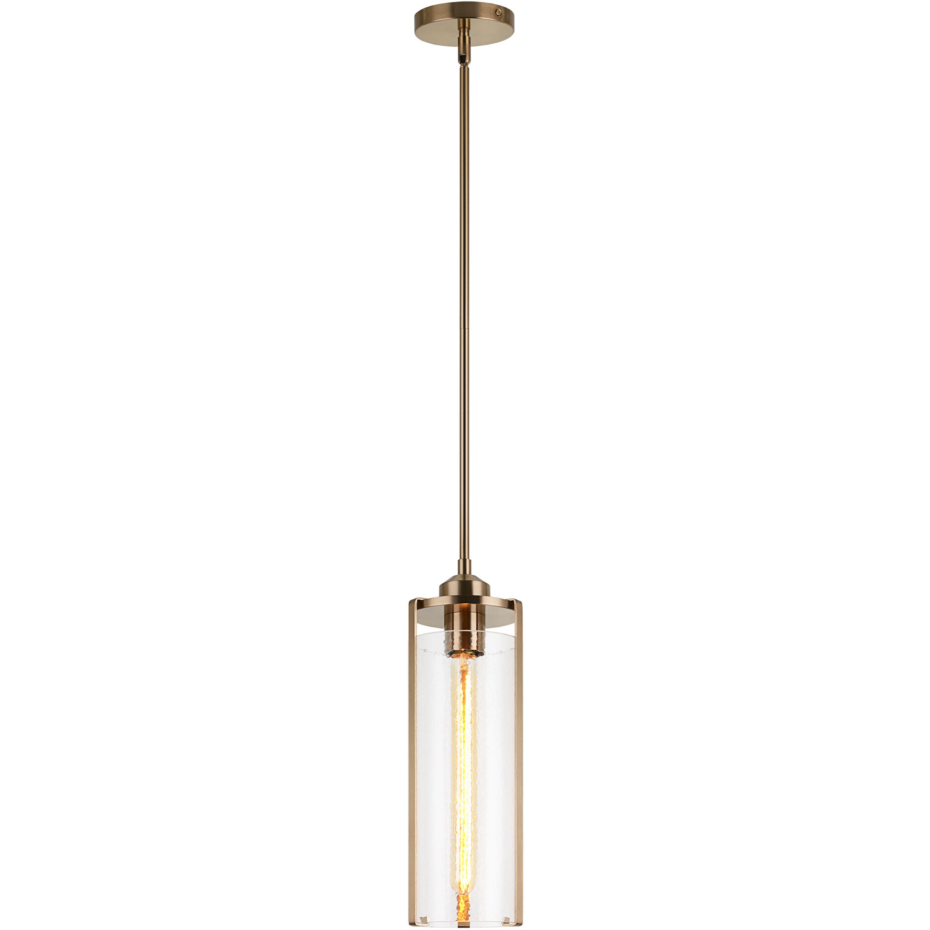 Bayou 1 Light 5.13 inch Aged Gold Brass Pendant Ceiling Light