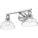 Carver 2 Light 19.5 inch Chrome Bath Vanity Light Wall Light
