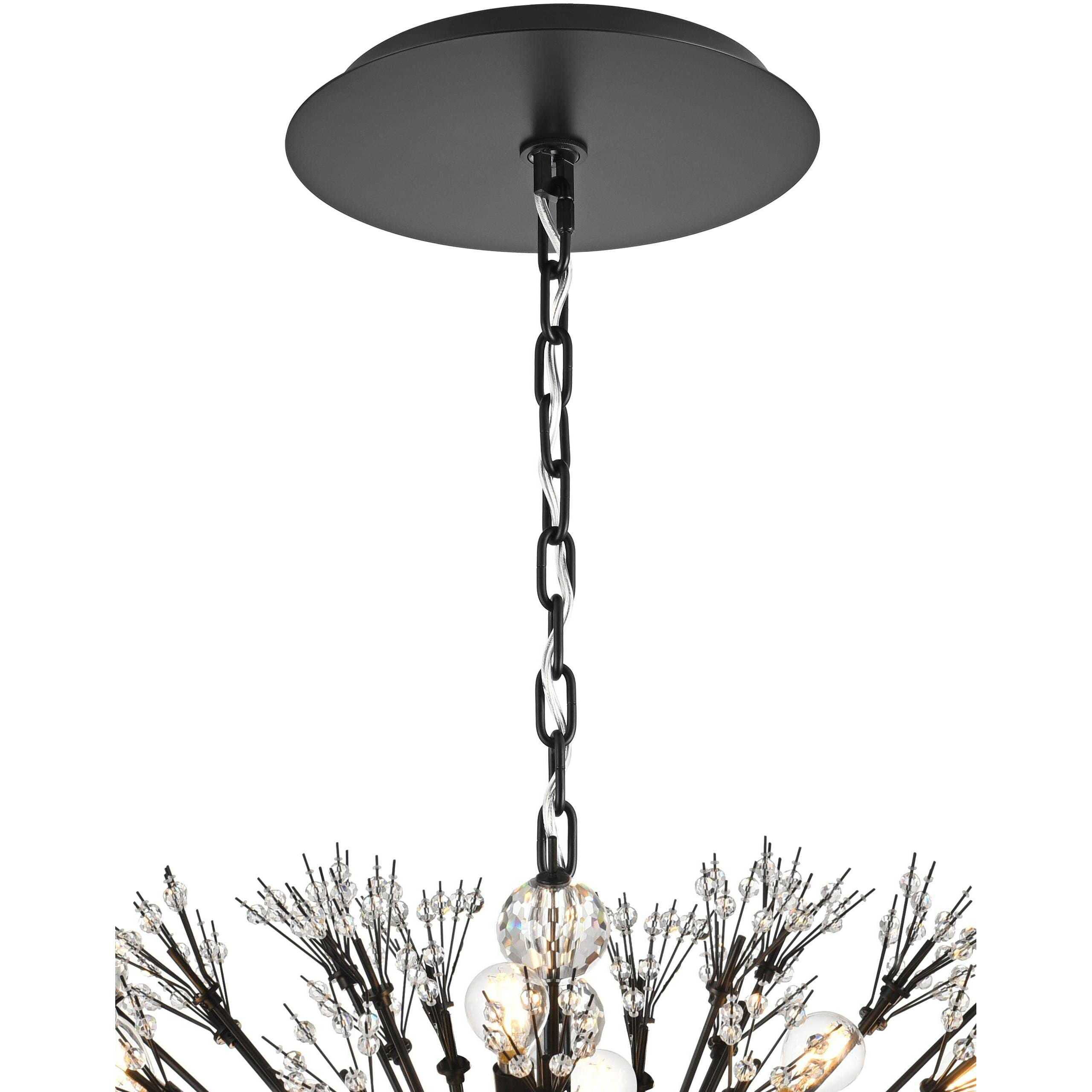 Vera 38 Light 25 inch Black Pendant Ceiling Light