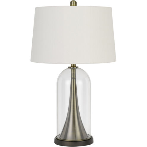 Camargo 29 inch 150.00 watt Glass/Antique Brass Table Lamp Portable Light