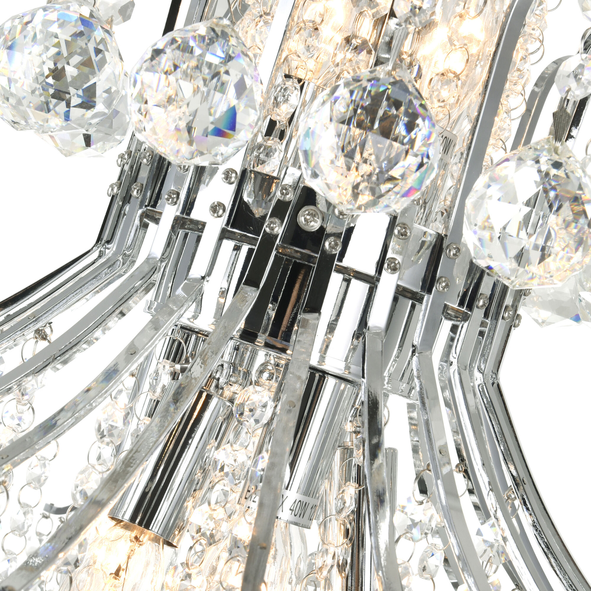 Princess 10 Light 24 inch Chrome Down Chandelier Ceiling Light