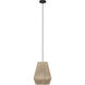Alderney 1 Light 11.81 inch Black Pendant Ceiling Light