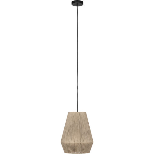 Alderney 1 Light 11.81 inch Black Pendant Ceiling Light