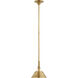 Thomas O'Brien Turlington LED 8.75 inch Hand-Rubbed Antique Brass Pendant Ceiling Light, Small