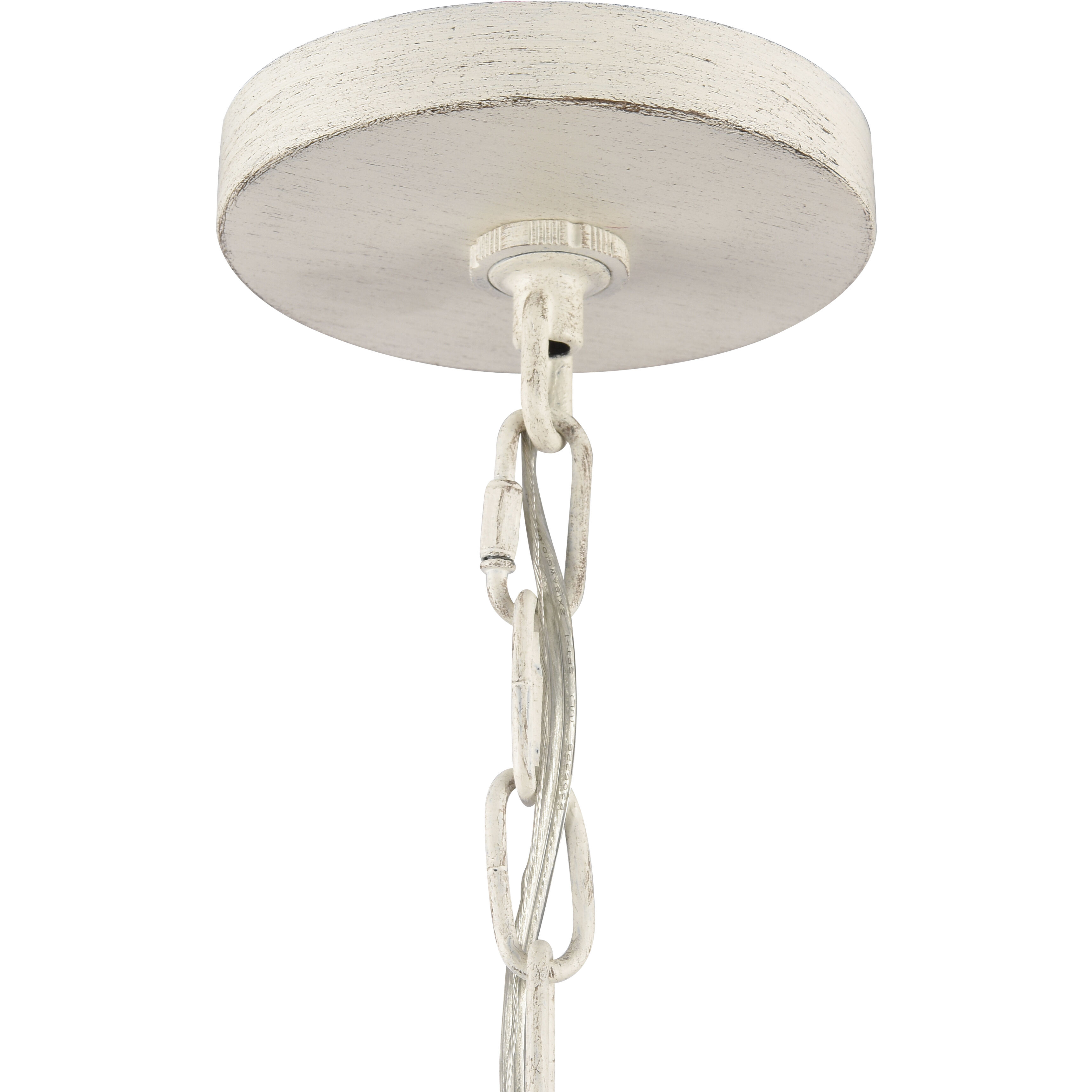 Quinn 6 Light 30 inch Antique White Chandelier Ceiling Light